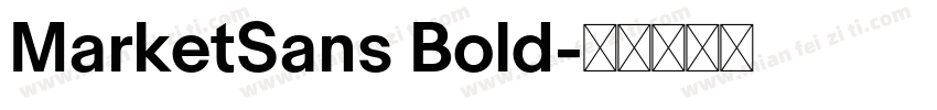 MarketSans Bold字体转换